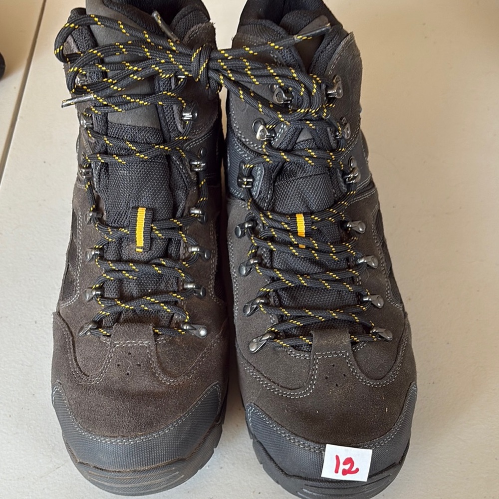 Hi-Tec Men's Charcoal and Gold Hiking Boots